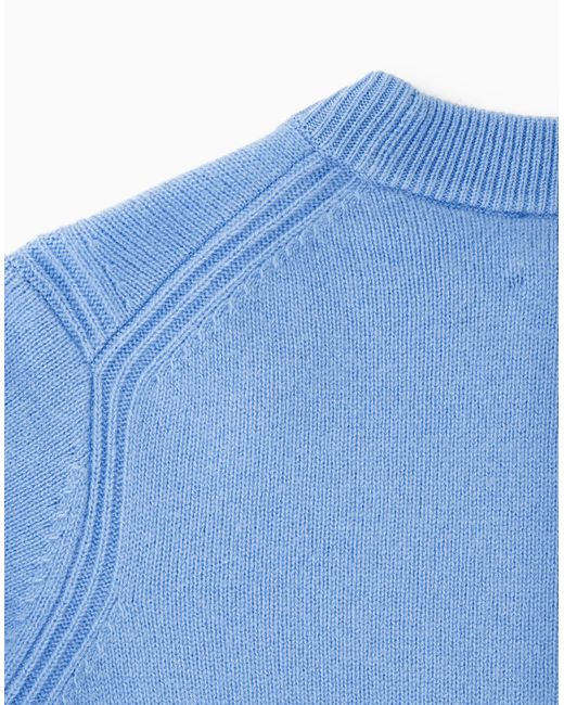 COS Blue Pure Cashmere Sweater