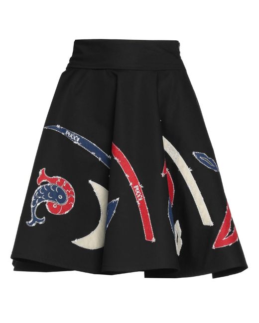 Emilio Pucci Black Mini Skirt