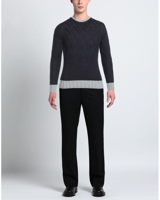 Cashmere Company Blue Midnight Sweater Merino Wool for men