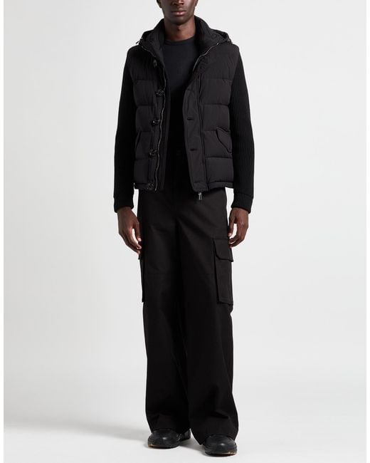 Moorer Black Puffer Polyamide, Polyurethane for men