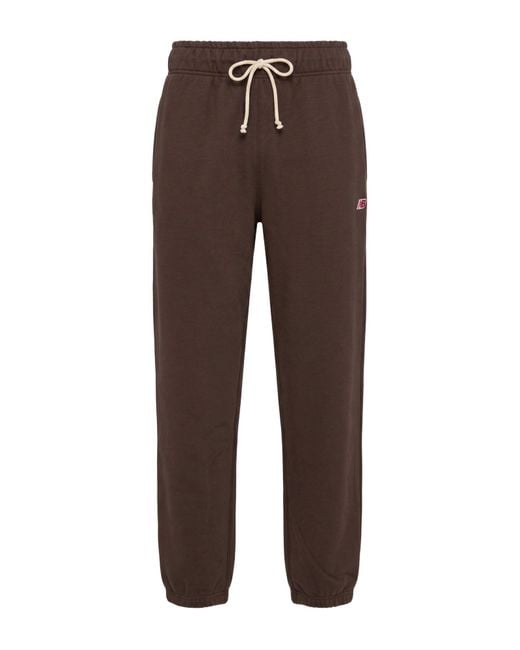 New Balance Brown Dark Pants Cotton for men