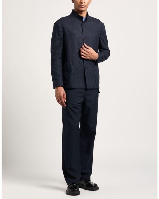Boglioli Blue Jacket Virgin Wool, Polyamide, Silk, Polyester, Elastane for men
