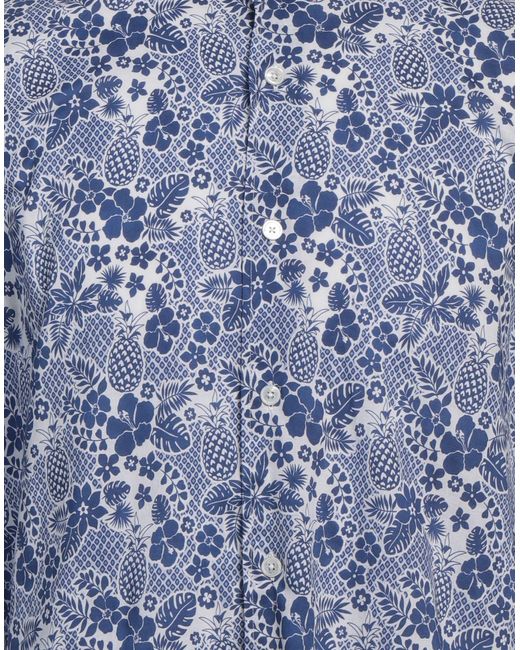 Camisa Fedeli de hombre de color Blue