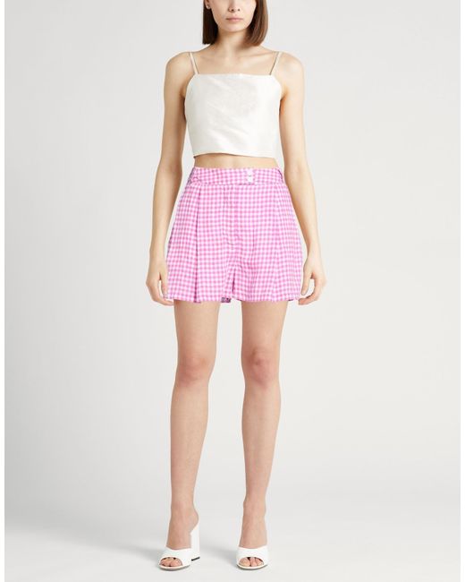 120% Lino Pink Shorts & Bermuda Shorts