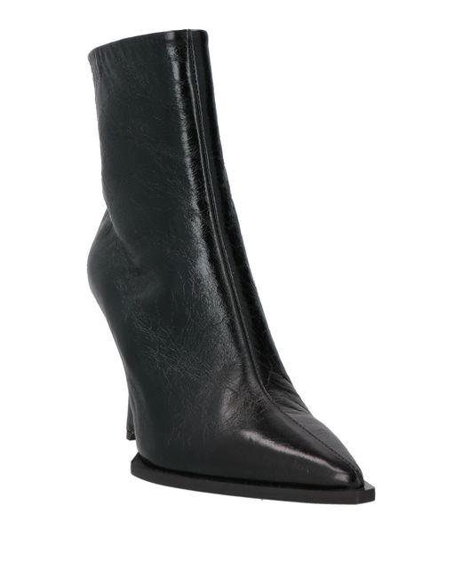 Mattia Capezzani Black Ankle Boots Leather