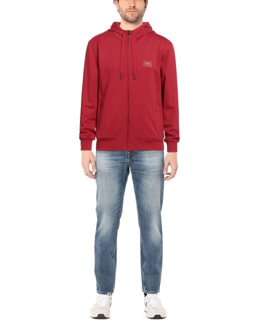 Dolce & Gabbana Red Sweatshirt for men