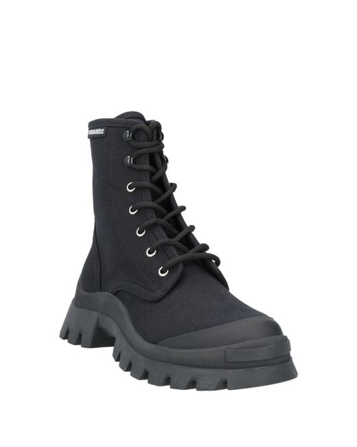 DSquared² Black Ankle Boots for men