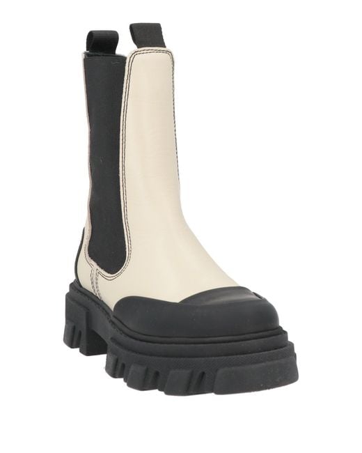Ganni Black Ankle Boots Leather