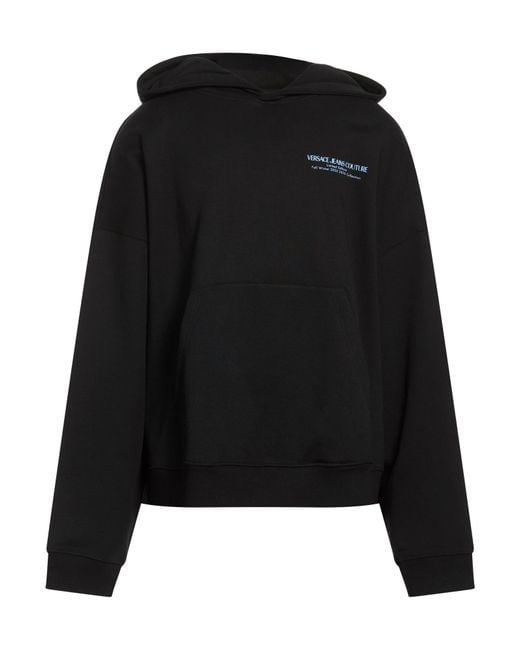 Versace Jeans Couture Black Sweatshirt Cotton for men