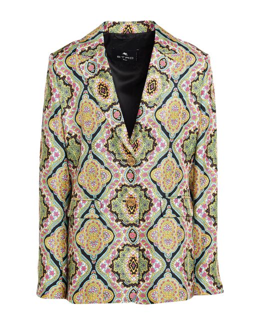 Etro Black Blazer Silk