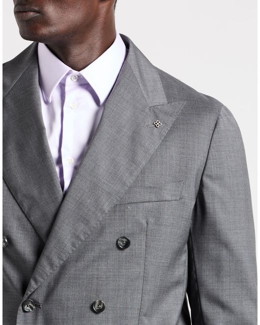 Tagliatore Gray Suit Virgin Wool for men
