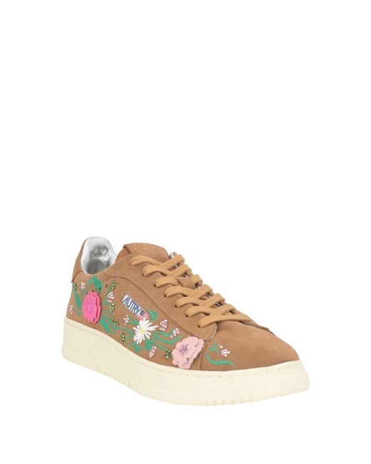 Autry Multicolor Tan Sneakers Leather