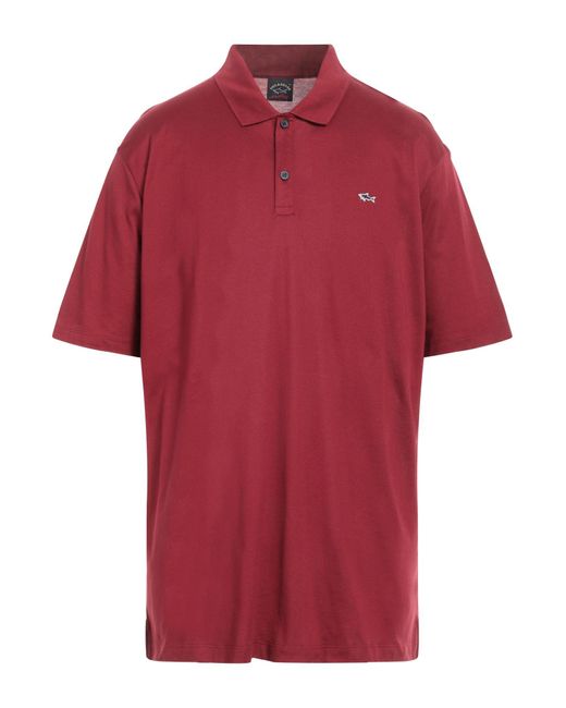 Paul & Shark Red Polo Shirt for men