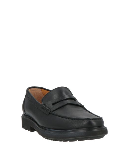Testoni Black Loafers Calfskin for men