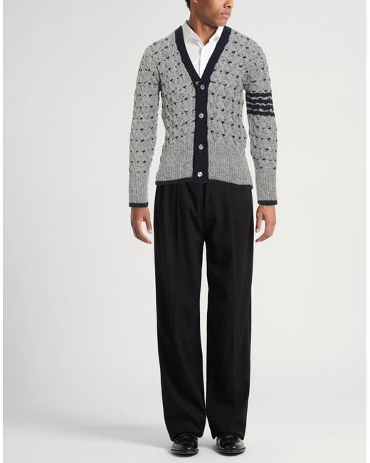 Thom Browne Gray Cardigan for men