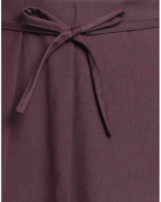 Haveone Purple Mini Skirt Polyester, Viscose, Elastane