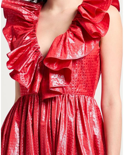 Co.Go Red Maxi-Kleid