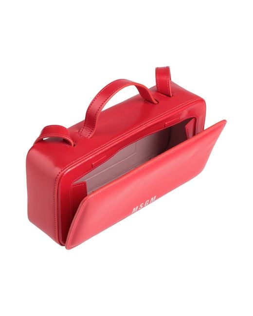 MSGM Red Cross-Body Bag