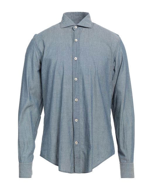Eleventy Blue Shirt Cotton for men