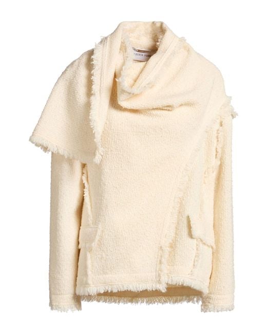 Alberta Ferretti Natural Jacket Virgin Wool, Polyamide, Silk