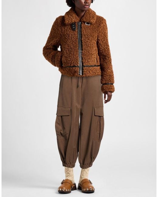 Haveone Brown Pants Viscose, Polyester
