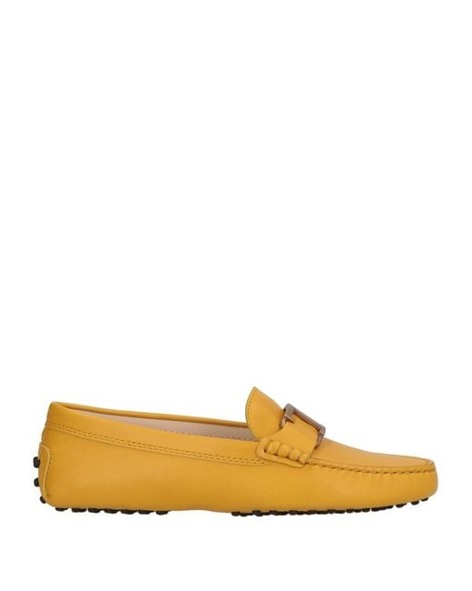 Tod's Yellow Marigold Loafers Leather