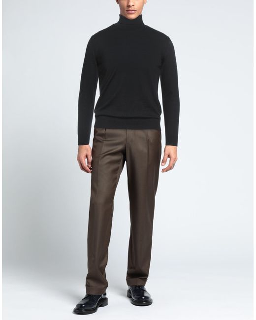 Luigi Borrelli Napoli Rollkragenpullover in Black für Herren