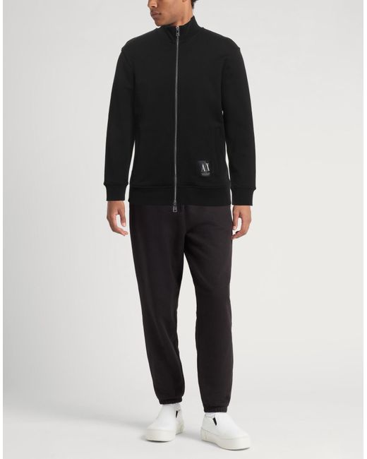 ARMANI EXCHANGE Black Sweatshirt for men