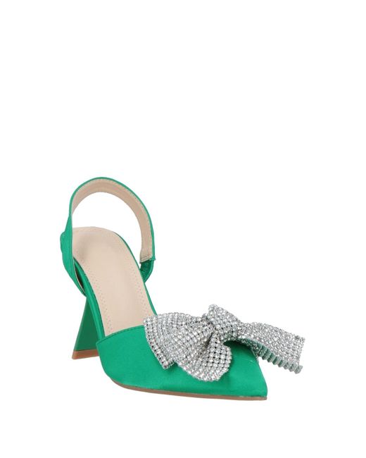 Twenty Four Haitch Green Pumps