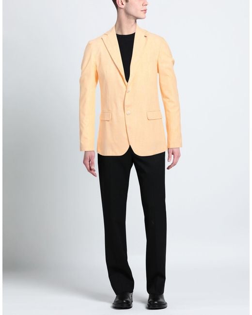 OVER/D Natural Apricot Blazer Viscose, Polyamide, Elastane for men