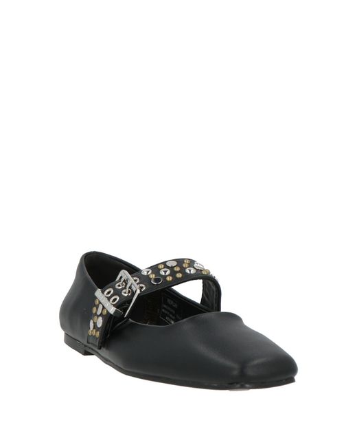 Replay Black Ballet Flats