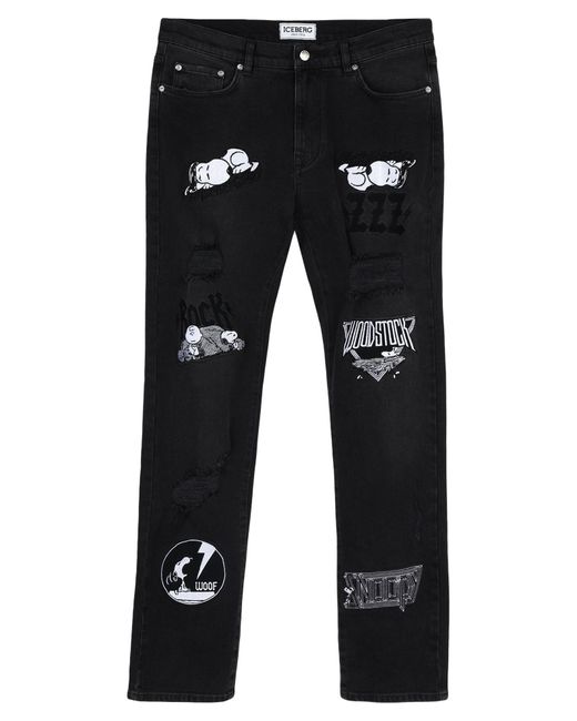Iceberg Black Jeans for men