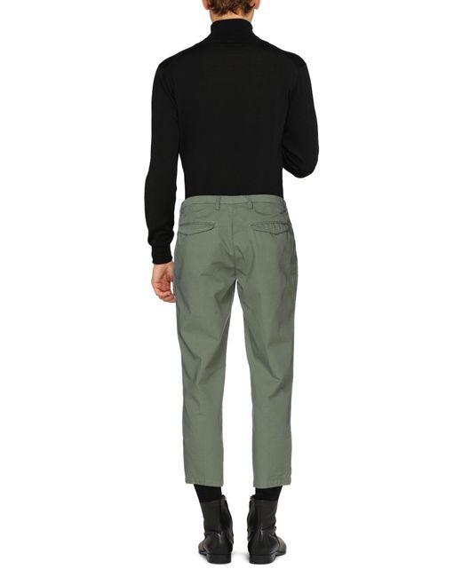 Barbati Cotton Pants in Military Green (Green) for Men - Lyst