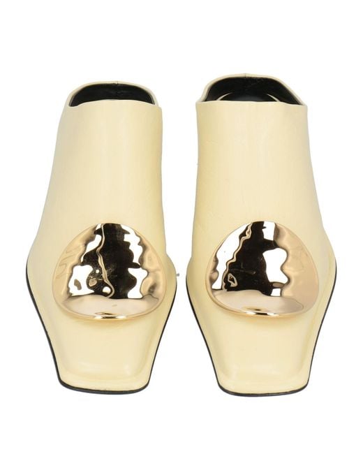 Jil Sander Natural Mules & Clogs Leather