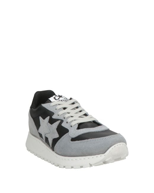 2 Star Gray Sneakers Leather