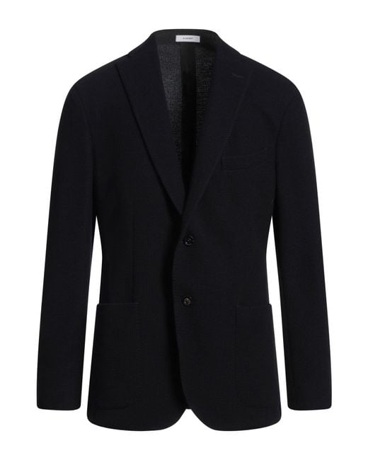 Boglioli Blue Blazer Virgin Wool, Cotton for men