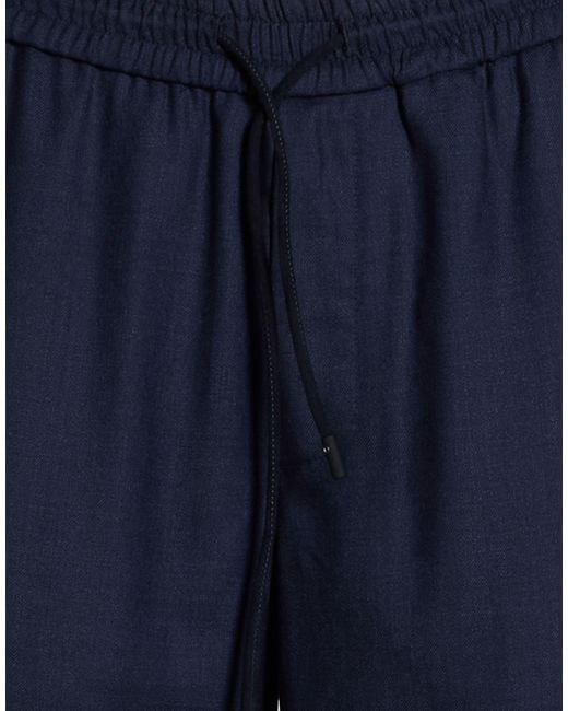 Sease Blue Pants Virgin Wool for men