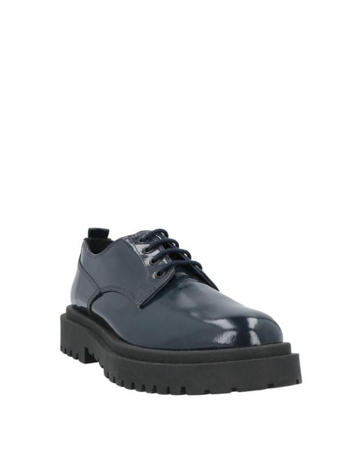 Manuel Ritz Gray Midnight Lace-Up Shoes Leather for men
