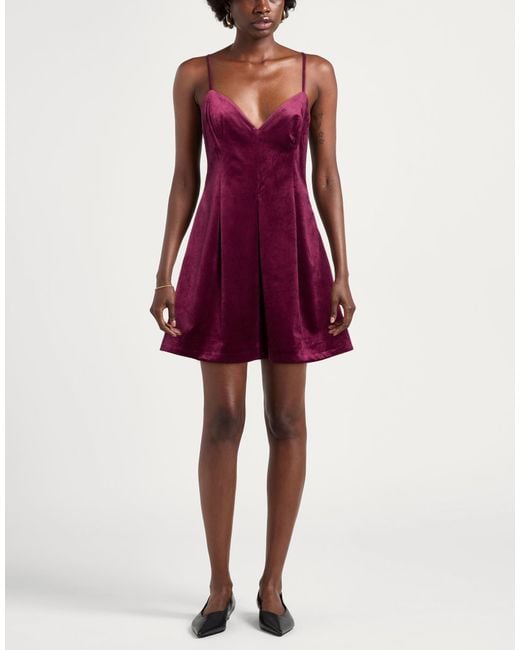 ViCOLO Purple Mini Dress Acetate, Viscose