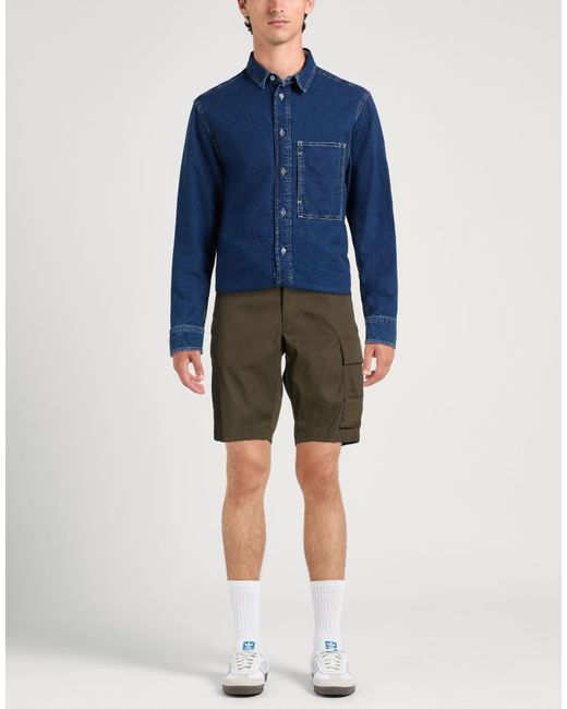 C P Company Green Shorts & Bermuda Shorts Polyester for men
