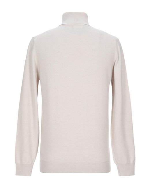 Alpha Studio White Turtleneck Wool, Cashmere for men