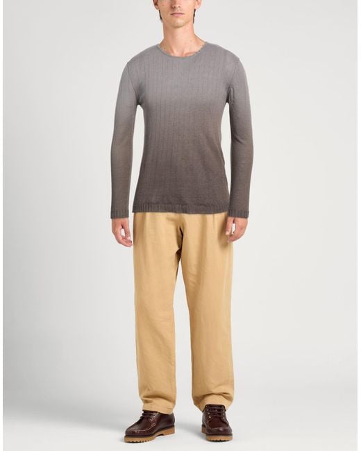 Messagerie Gray Sweater Linen, Hemp for men