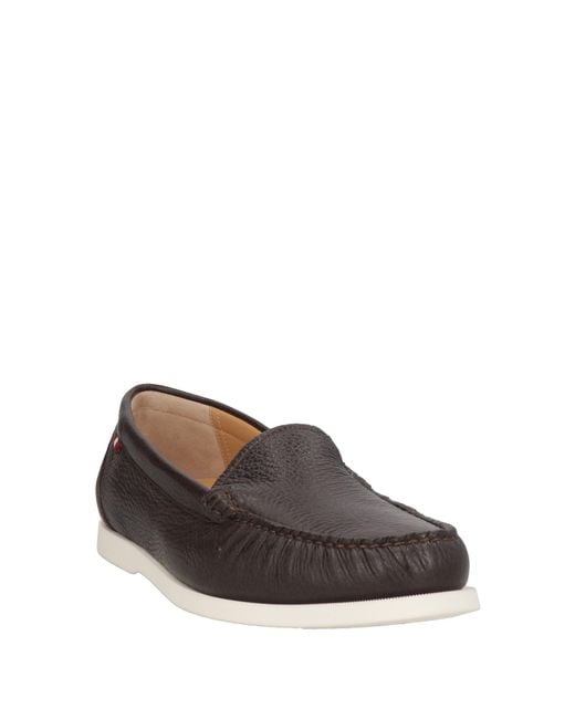 Bally Gray Dark Loafers Leather for men