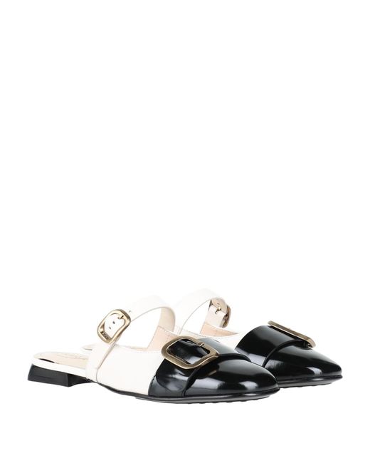 Tod's White Mules & Clogs