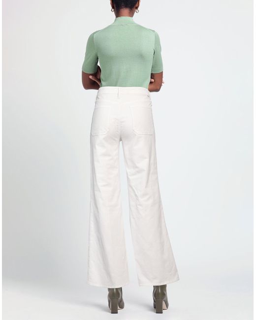 Pantalon Mother en coloris White