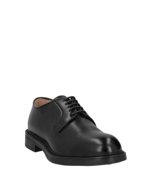 Doucal's Black Lace-up Shoes