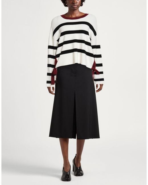 Dondup White Sweater Viscose, Polyester