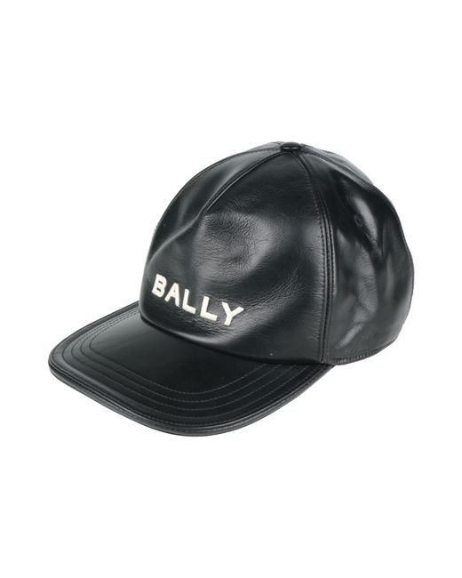 Bally Black Hat Cow Leather for men