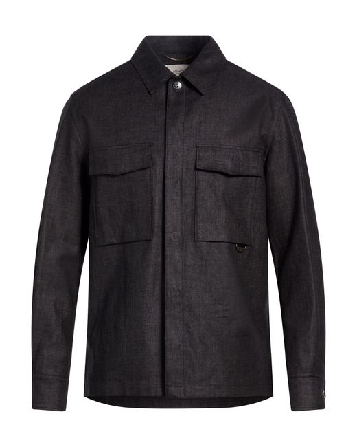 Agnona Blue Midnight Shirt Linen, Polyester for men