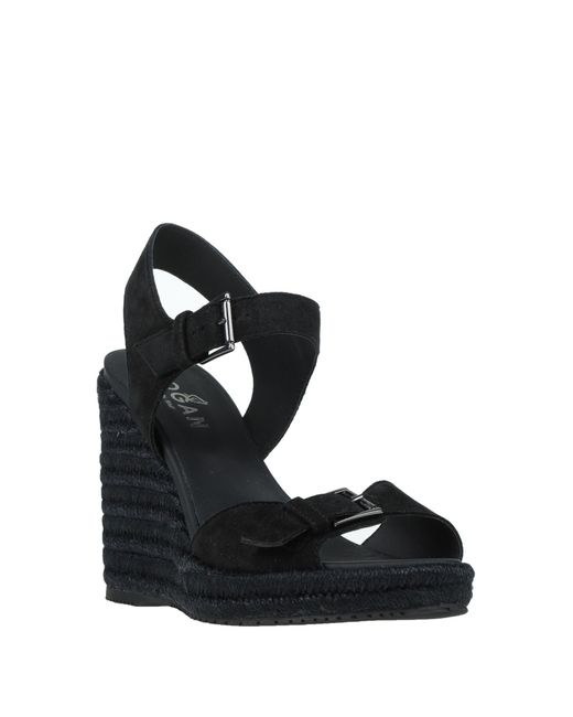 Hogan Black Espadrilles
